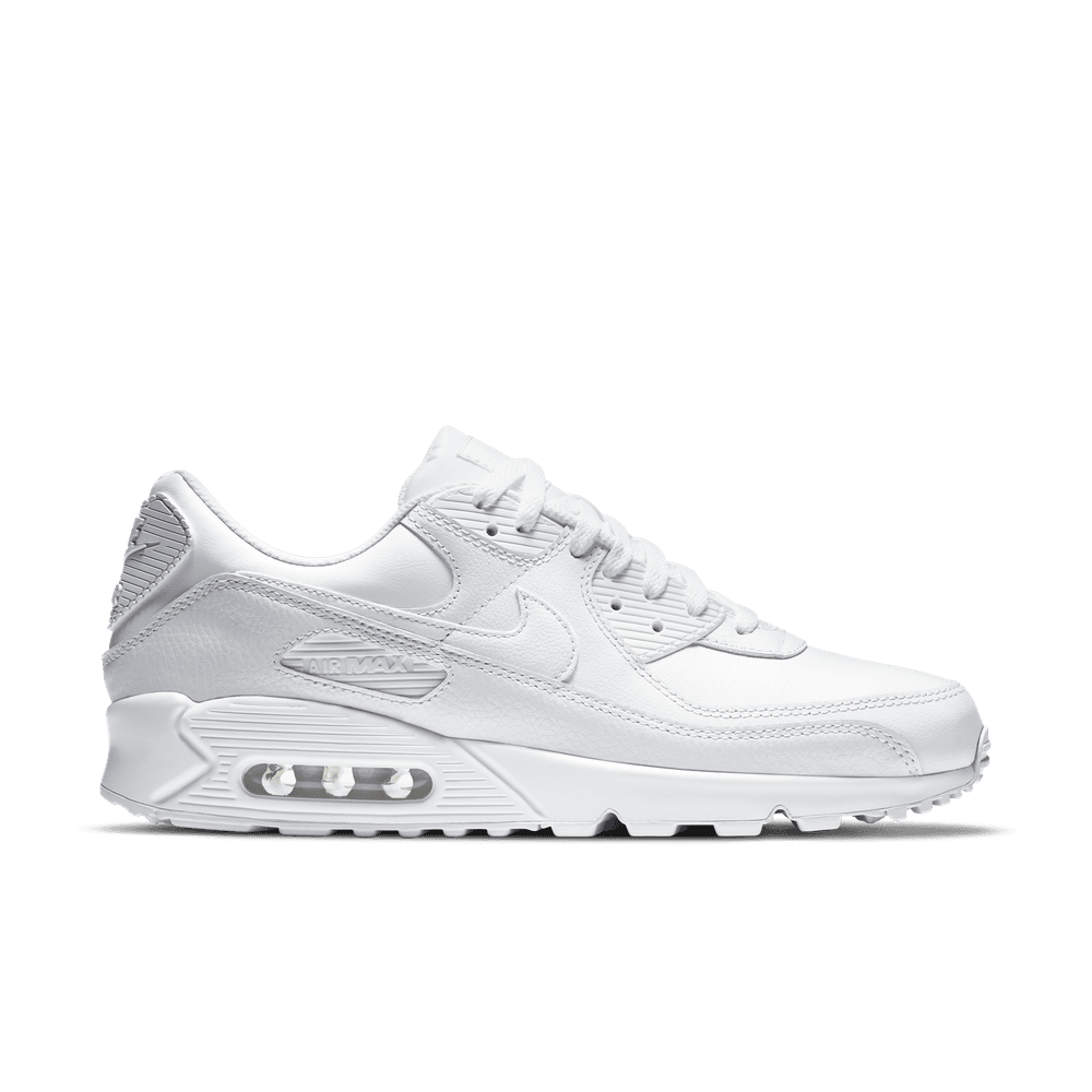 Nike Air Max 90 Leather 'White/White-White|CZ5594-100|Top Fashion