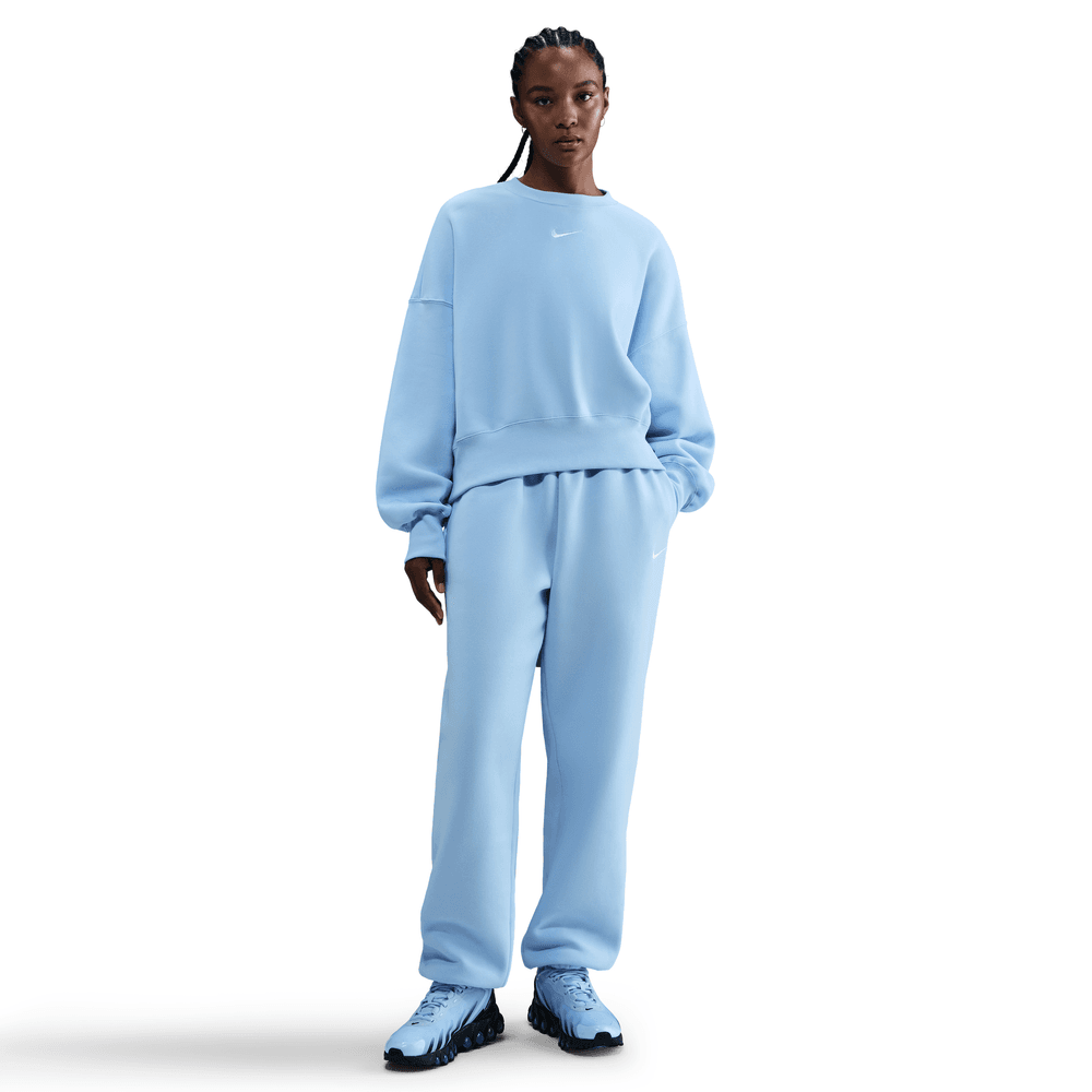 Wmns Nike SPW OS Crew-Neck Sweatshirt 'Celestine BLU/SIL|DQ5761