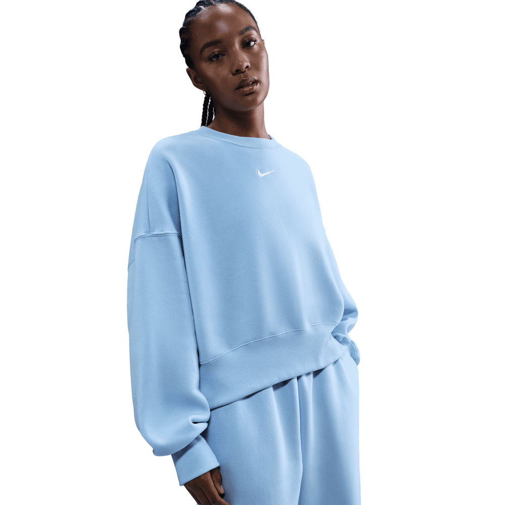 Wmns Nike SPW OS Crew-Neck Sweatshirt 'Celestine BLU/SIL|DQ5761