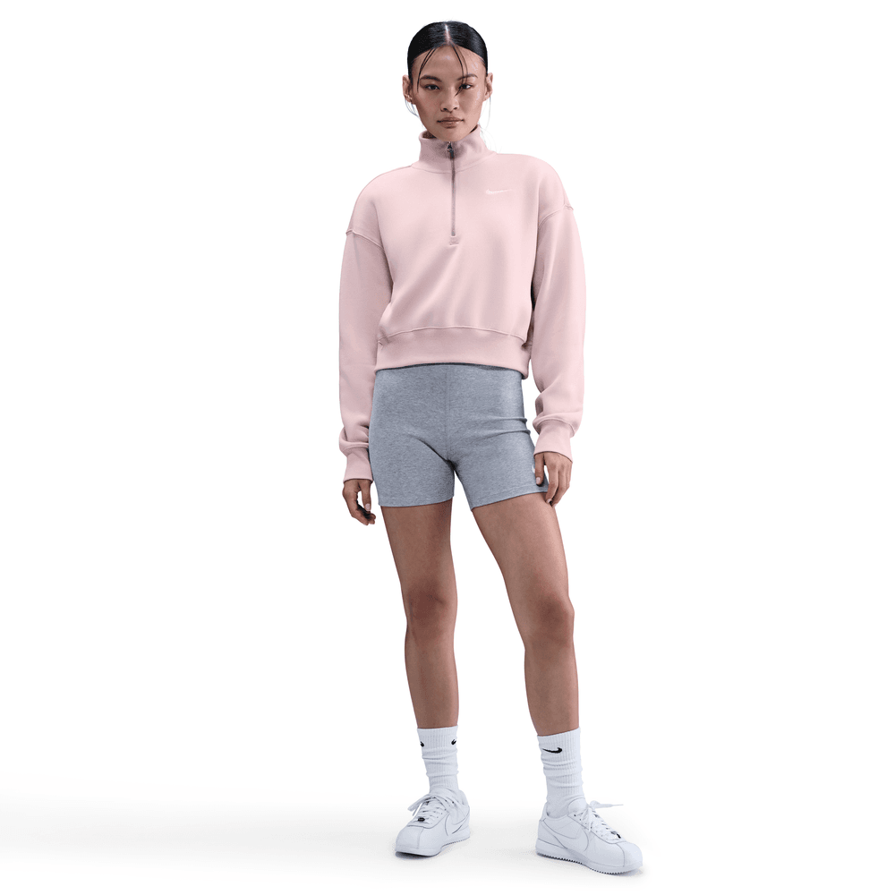 Wmns Nike SPW PHX FLC 1/4 Zip CRP SWST 'Silt Red/Sail|DQ5767-667