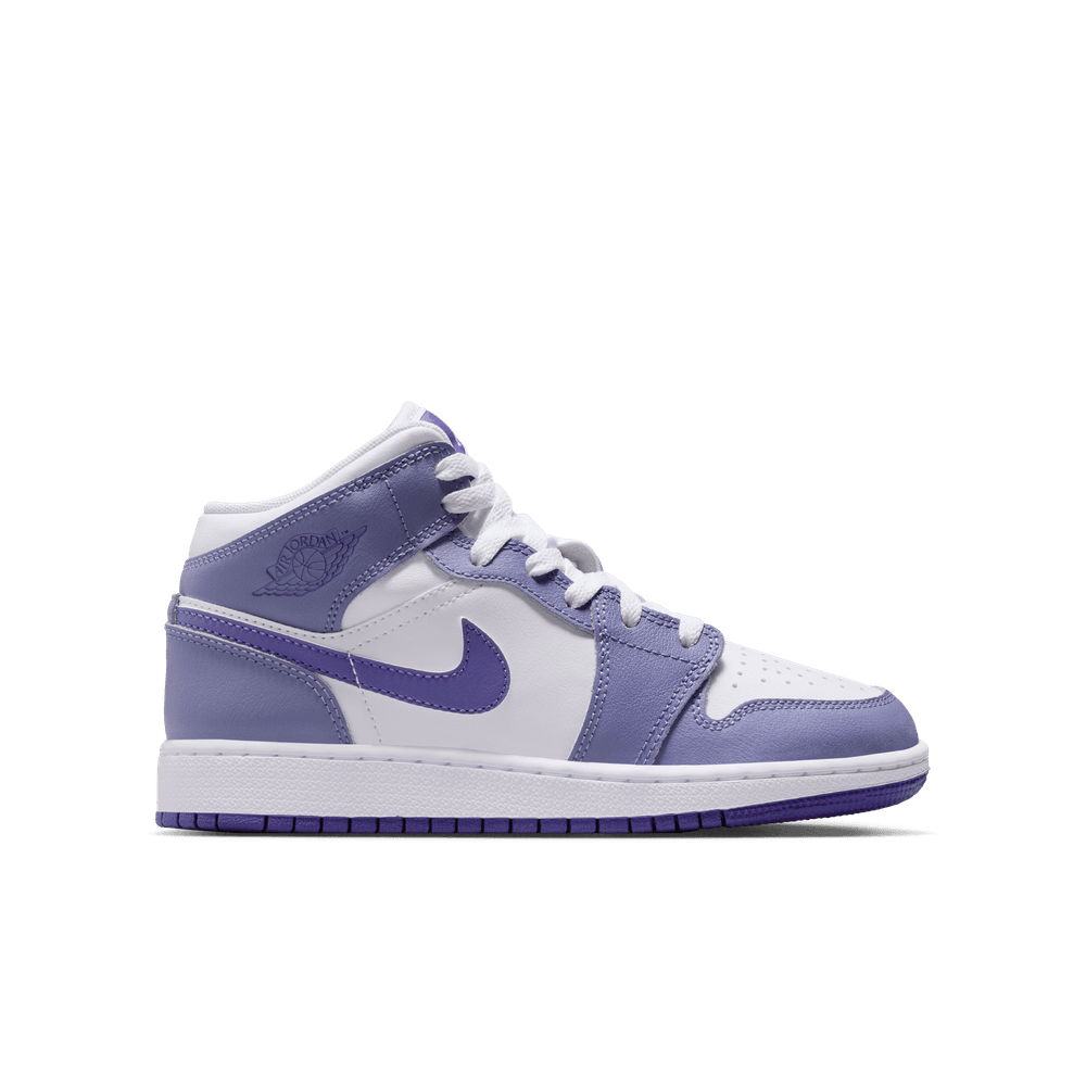 GS Air Jordan Mid 'Dusty Amethyst/Court Purple-White|DQ8423-500