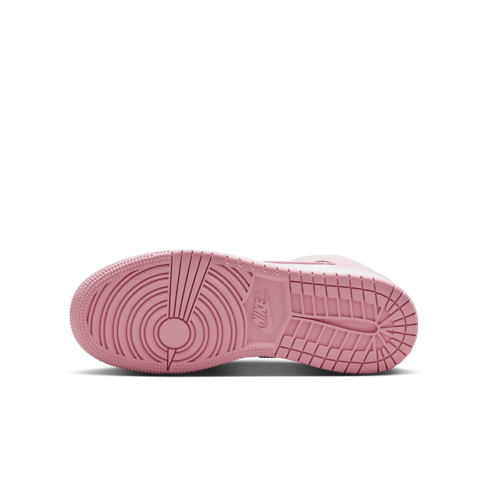 GS Air Jordan 1 Mid 'Pearl Pink/Medium Soft Pink-White|DQ8423-600