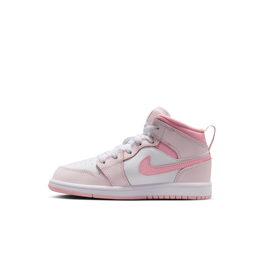 PS Air Jordan 1 Mid 'Pearl Pink/Medium Soft Pink-White|DQ8424-600