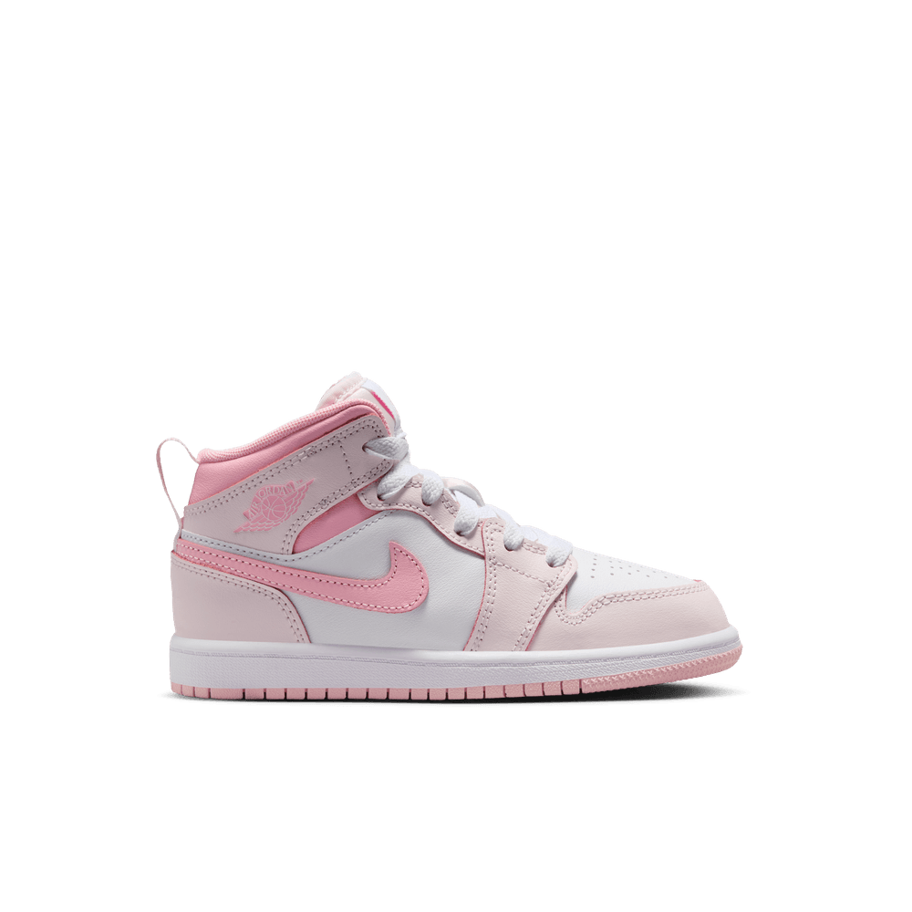 PS Air Jordan 1 Mid 'Pearl Pink/Medium Soft Pink-White|DQ8424-600