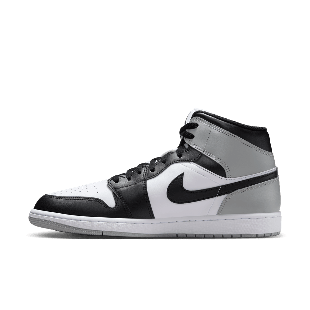 Air Jordan 1 Mid 'White/Black-Light Smoke Grey|DQ8426-101|Top Fashion