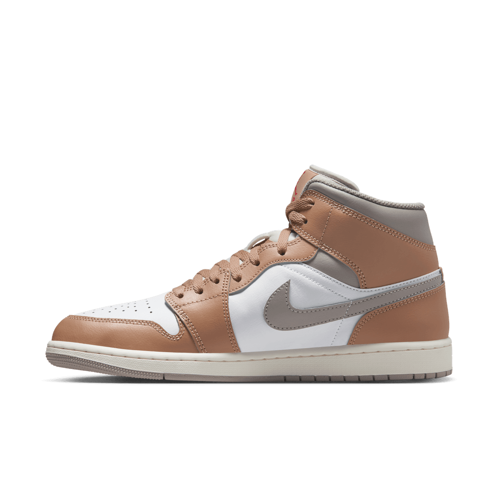 air jordan 1 mid hemp white