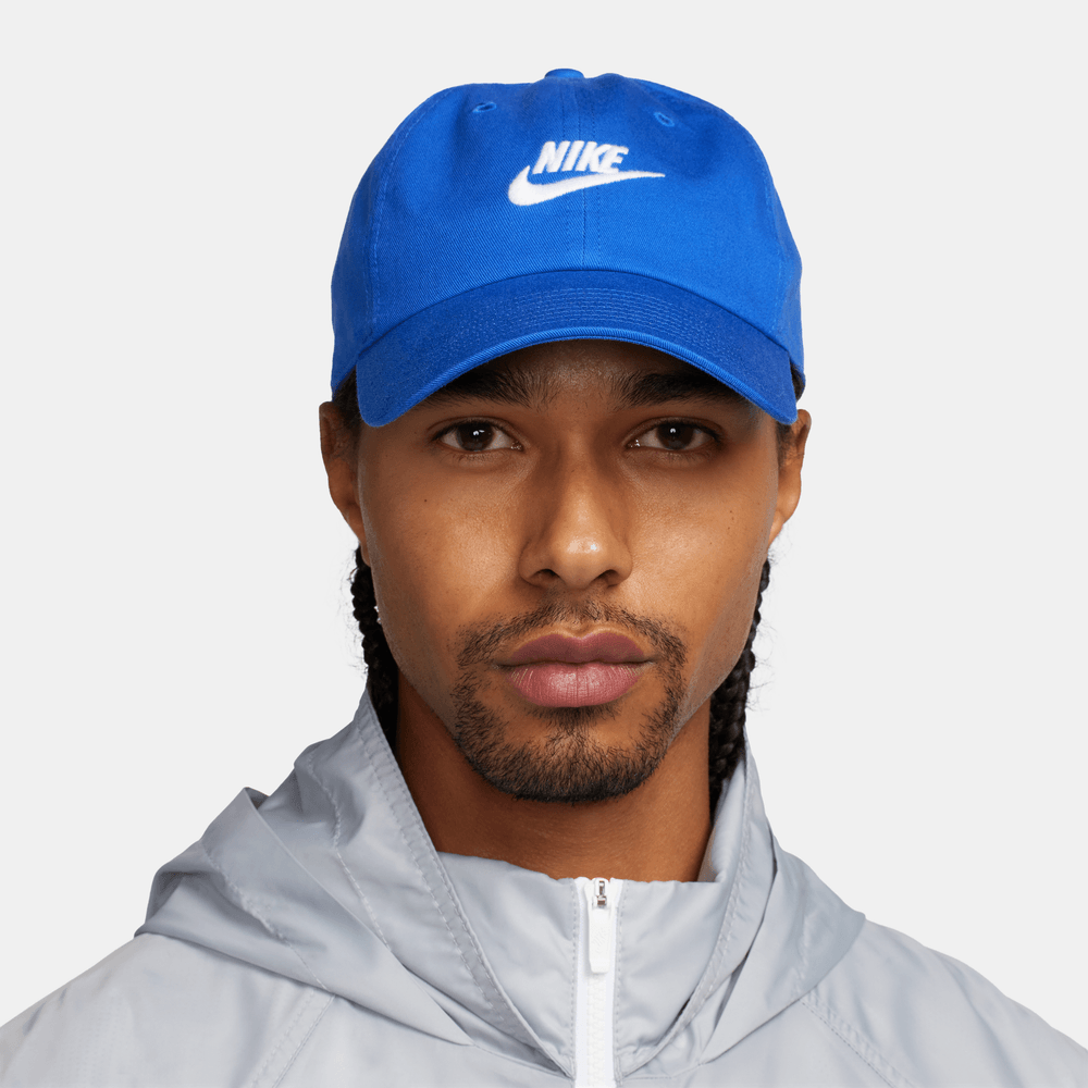 Nike Club Futura Wash Cap 'Game Royal/White|FB5368-480|Top Fashion