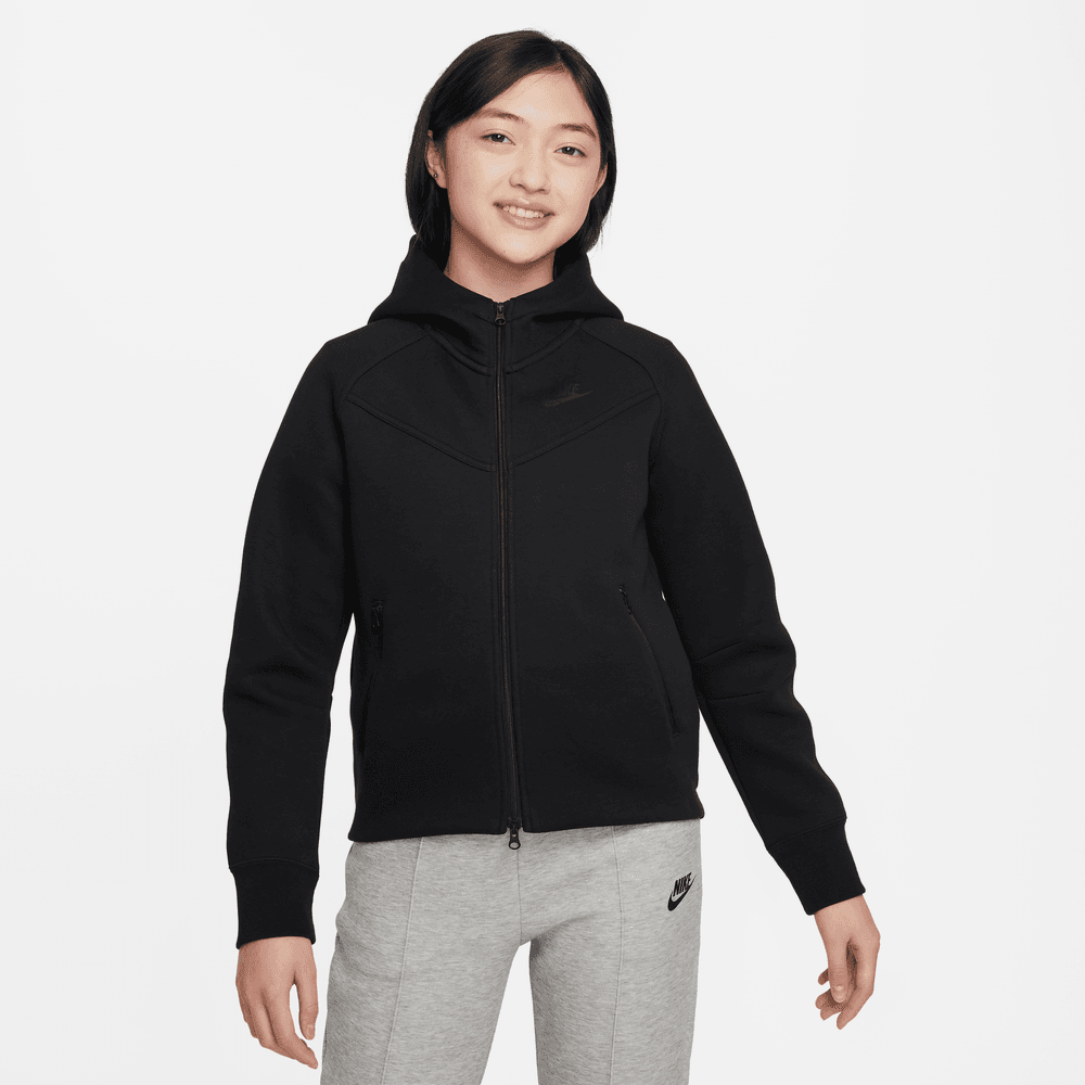 Kids Nike Sportswear Tech FLC HOD 'Black/Black-Black|FD2979-010|TF Kids Nike Sportswear Tech FLC HOD 'Black/Black-Black|FD2979-010|TF