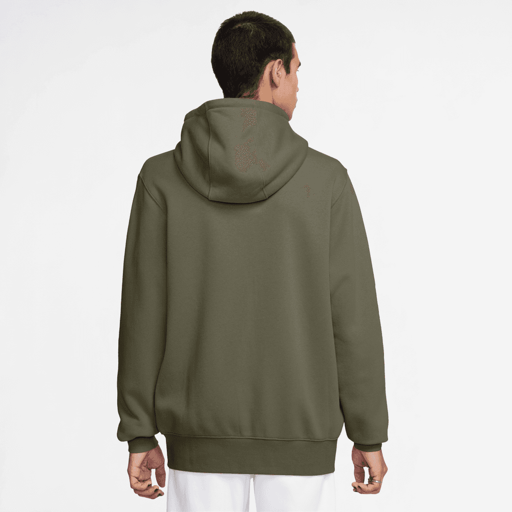 Nike Club Full-Zip Fleece Hoodie 'MED OLV/MED OLV/White|FN3861-222
