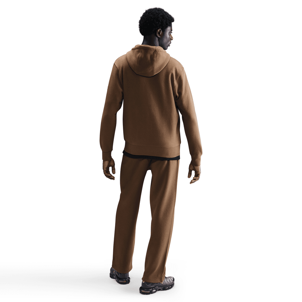 Nike Club Full-Zip Fleece Hoodie MSW BRN/MSW BRN/White|FN3861-235