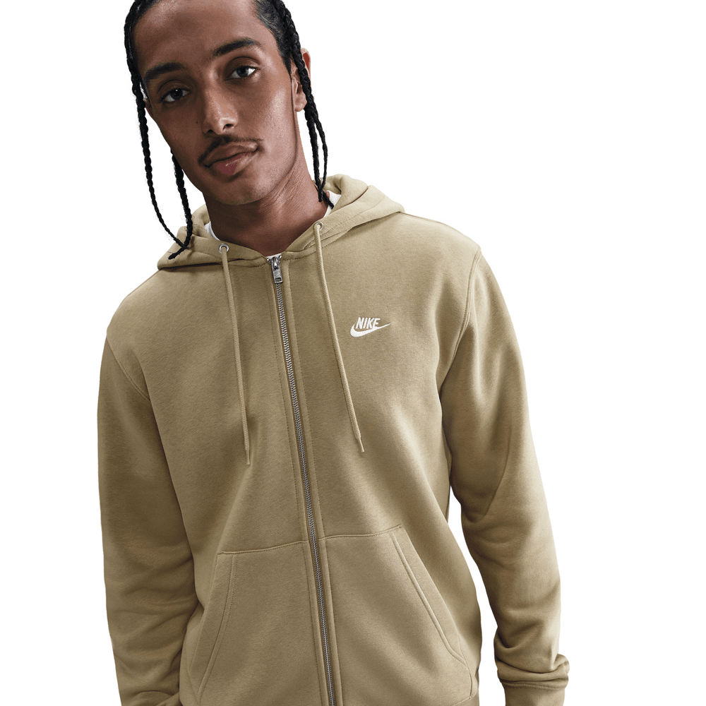 Nike Club FLC FZ HOD 'Parachute BEG/Parachute BEG-WHT|FN3861-297
