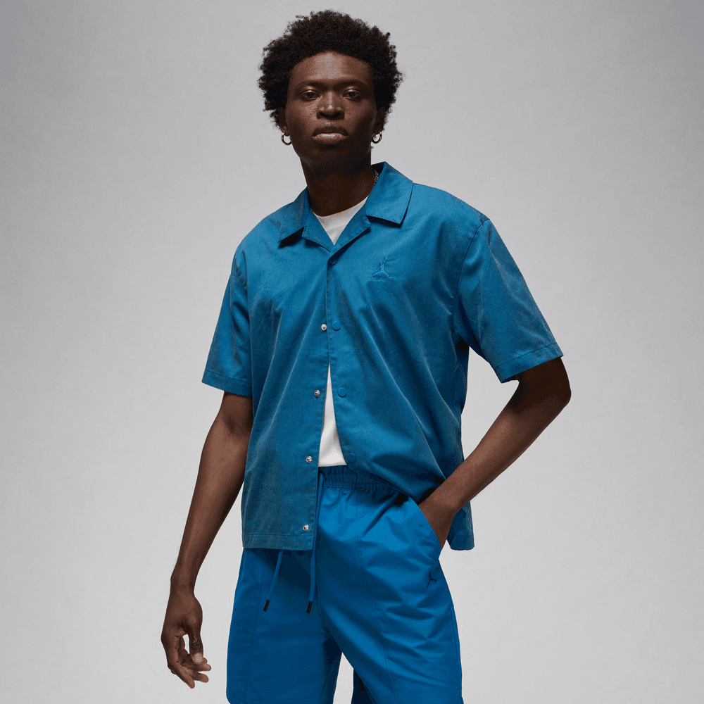 air jordan dress shirt Wmns Jordan Button Down Shirt (Sky J French Blue/Ozone Blue/Black)