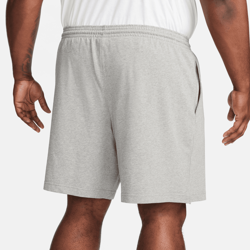 nike jersey shorts in grey