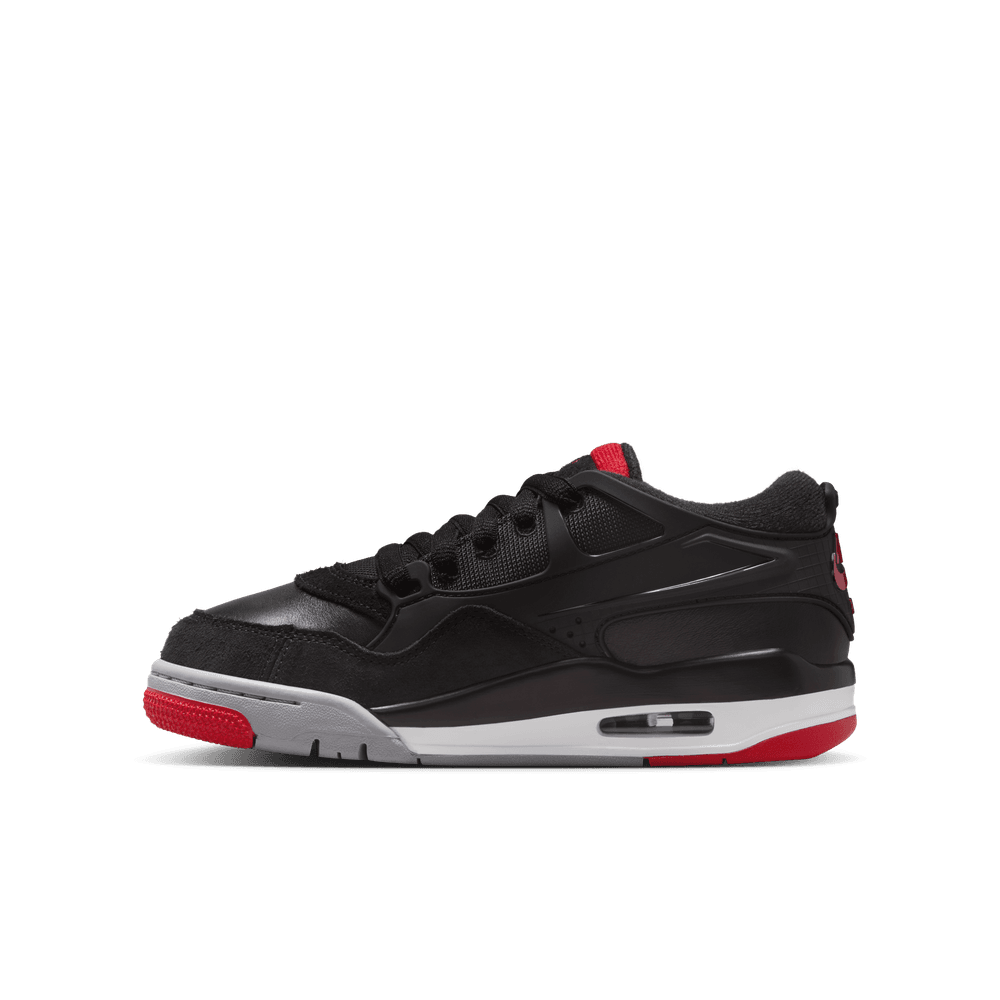 GS Air Jordan 4 RM 'Black/Varsity Red-Wolf Grey-White|FQ7938-061