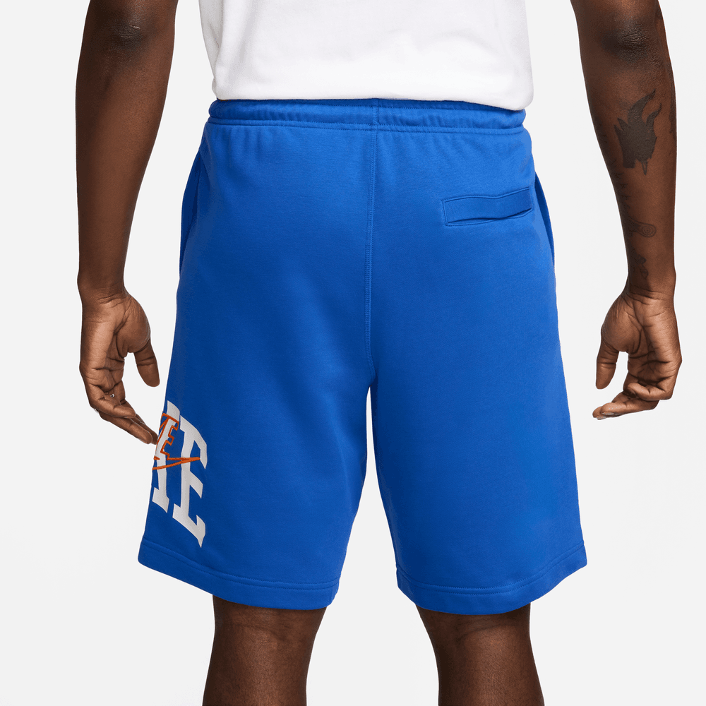 royal blue nike fleece shorts