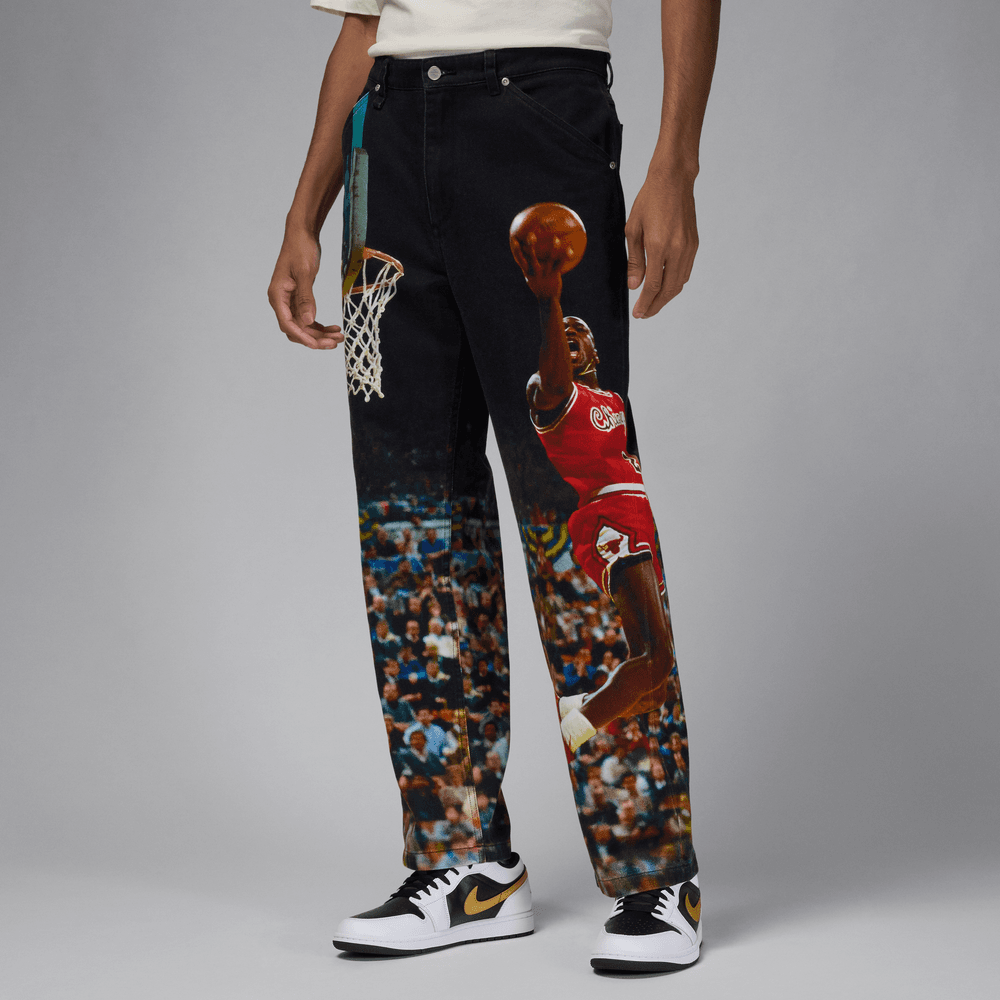 Air Jordan AOP Twill Pant 'Black|HF0045-010|Top Fashion