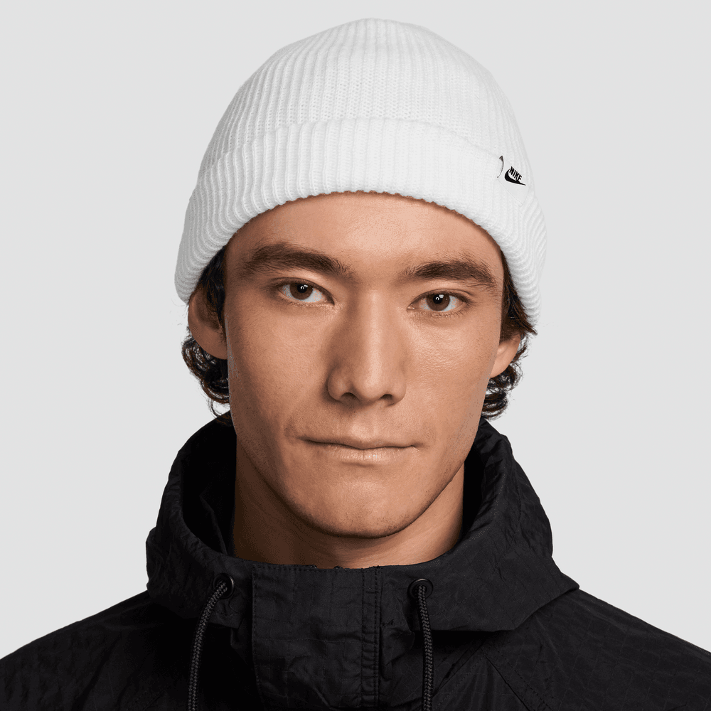 white nike beanie