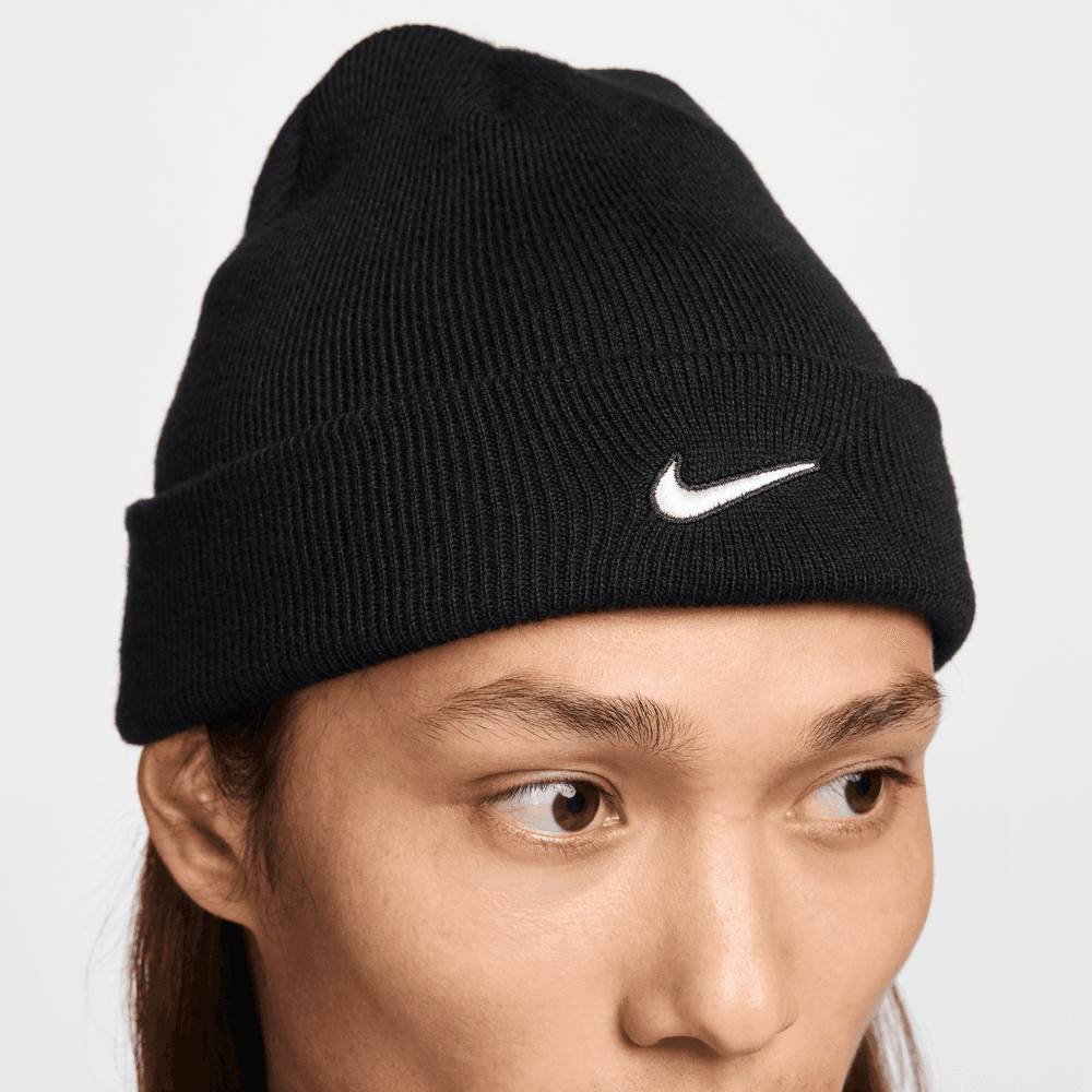 Nike Terra Swoosh Beanie 'Black/White|HF0189-010|Top Fashion