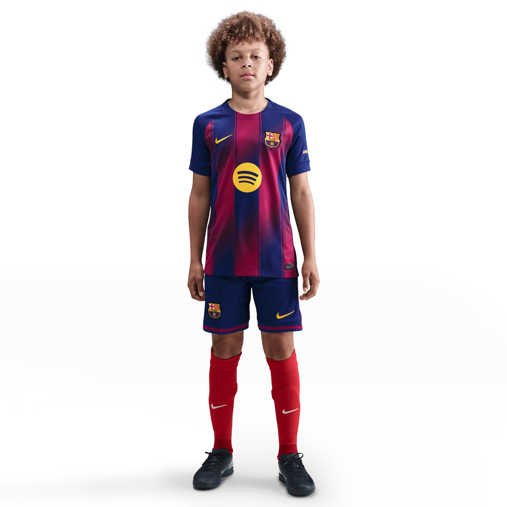 Kids Nike FC BARC 2025/26 STD Home JSY 'DEP RYL BLU/MWT GLD|HJ5287