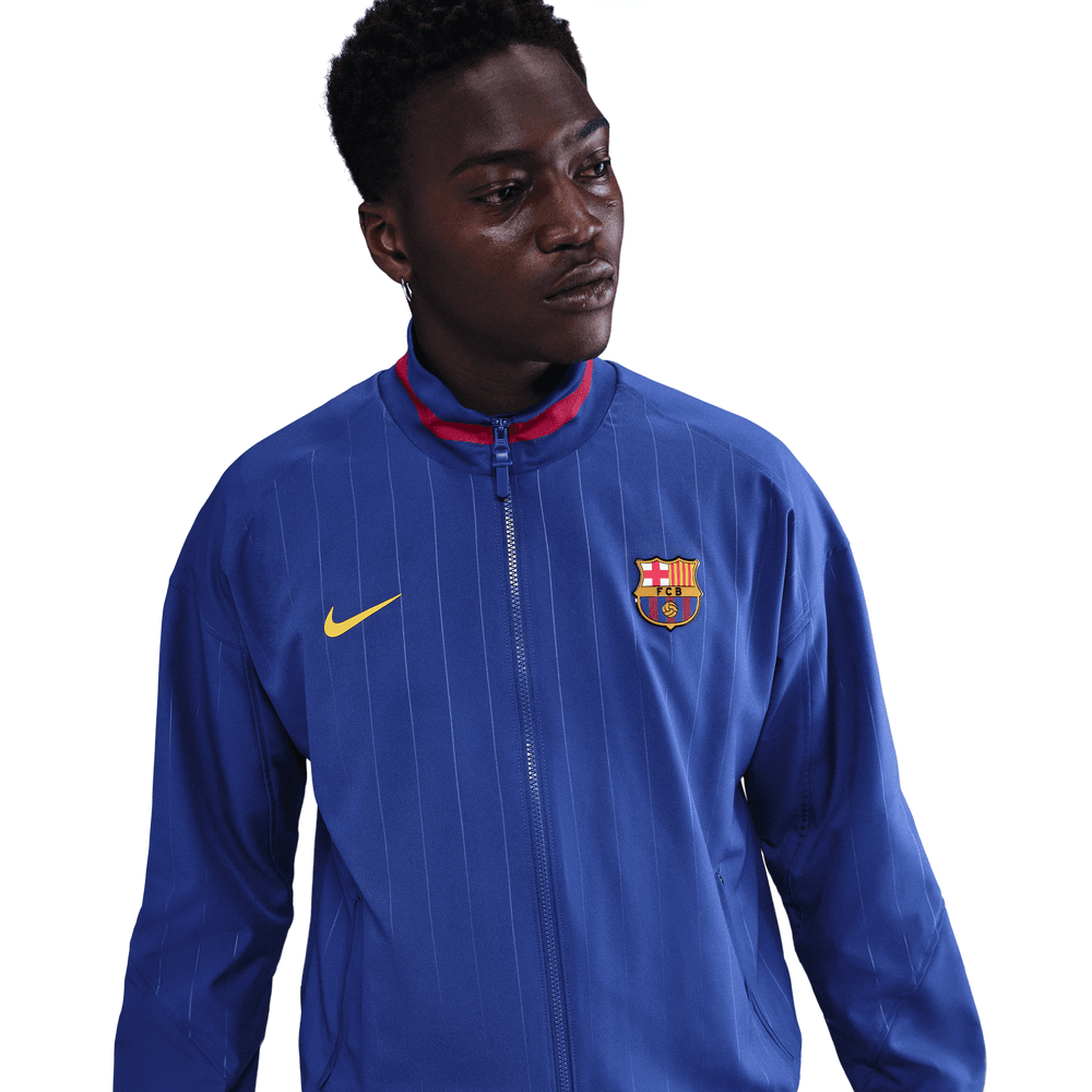 Nike FC Barcelona DRI-FIT ジャージ Lサイズ Nike FC BCN Dri-Fit STK ANTM HME JCK 'DEP RYL BLU/NBL Red/MDW GLD
