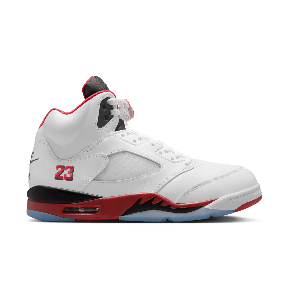 Nike Air Jordan 5 ホワイト/レッド Air Jordan 5 Retro 'White/Fire Red-Black|HQ7978-101|Top Fashion