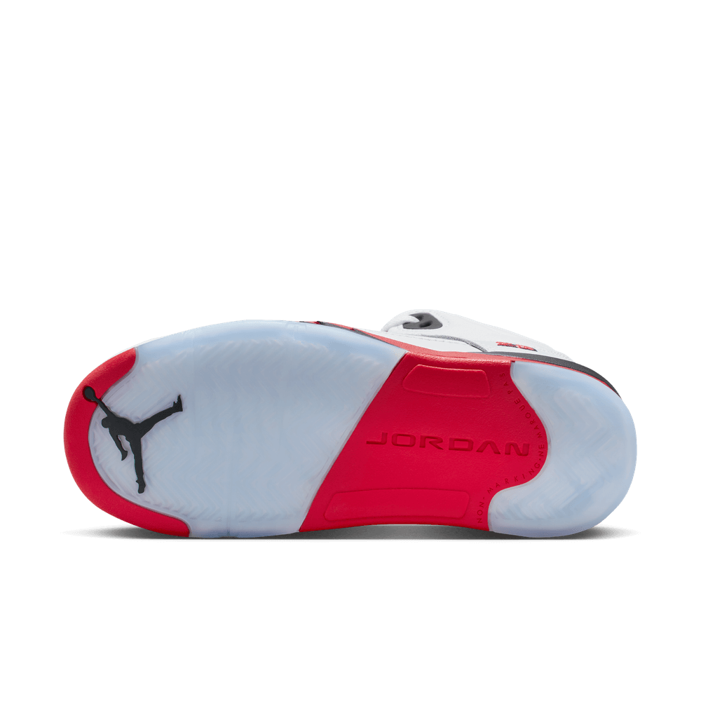 PS Air Jordan 5 Retro 'White/Fire Red-Black|HQ7979-101|Top Fashion