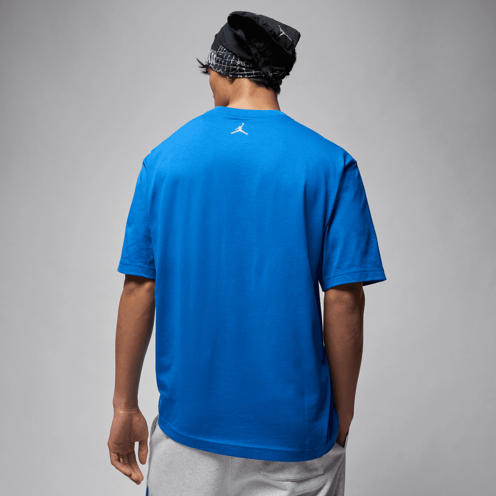 Air Jordan Brooklyn Tee FA25 'Sport Blue/Sail|HQ8925-459|Top Fashion
