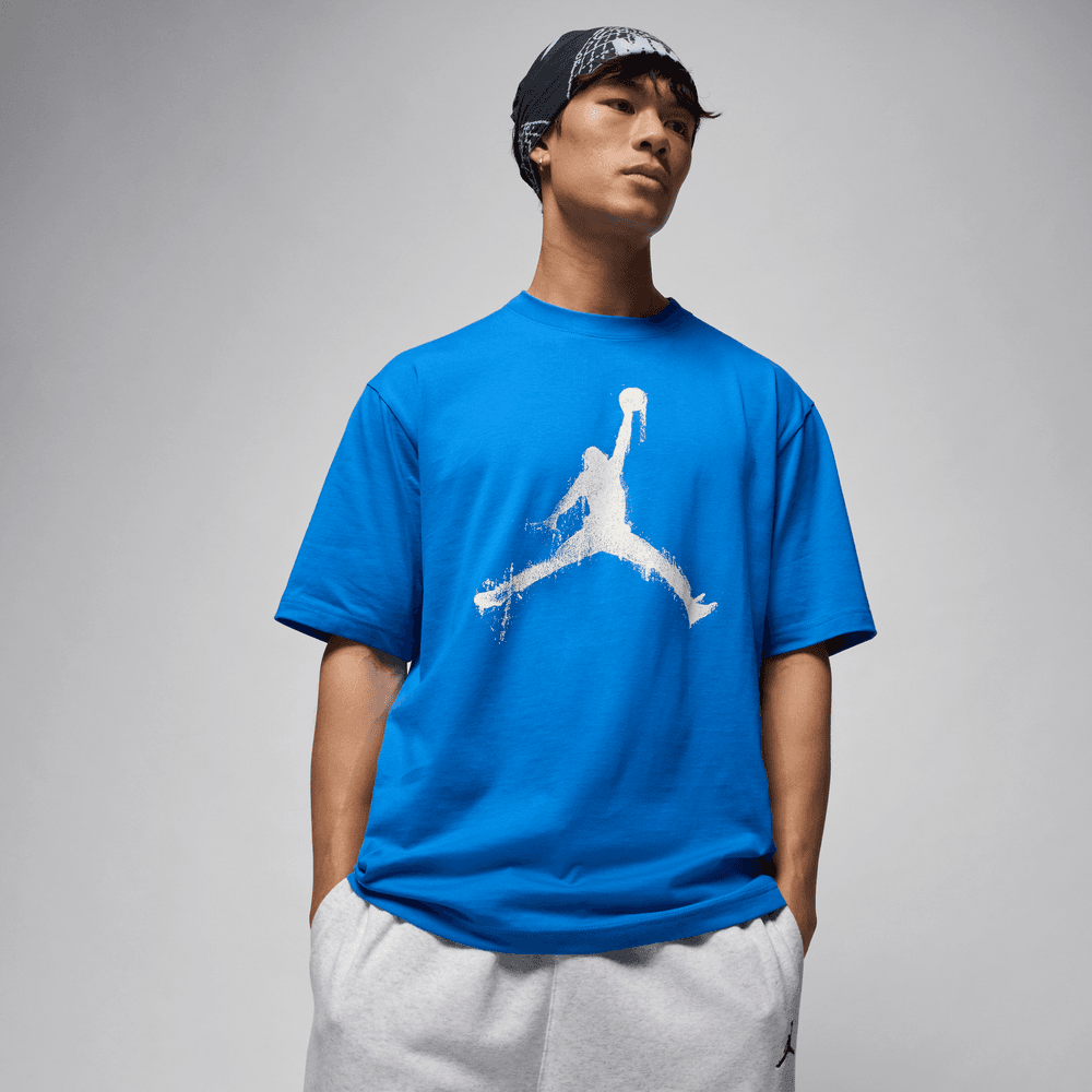 Air Jordan Brooklyn Tee FA25 'Sport Blue/Sail|HQ8925-459|Top Fashion