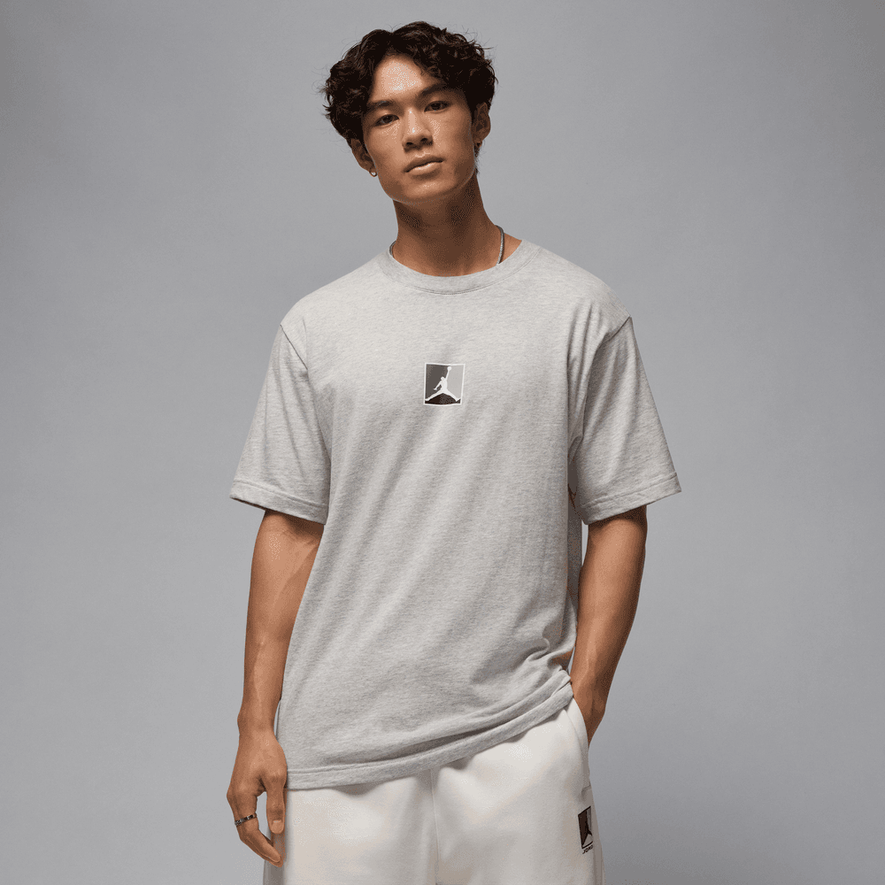 Air Jordan Brooklyn Tee FA25 'Grey Heather|HQ8942-050|Top Fashion