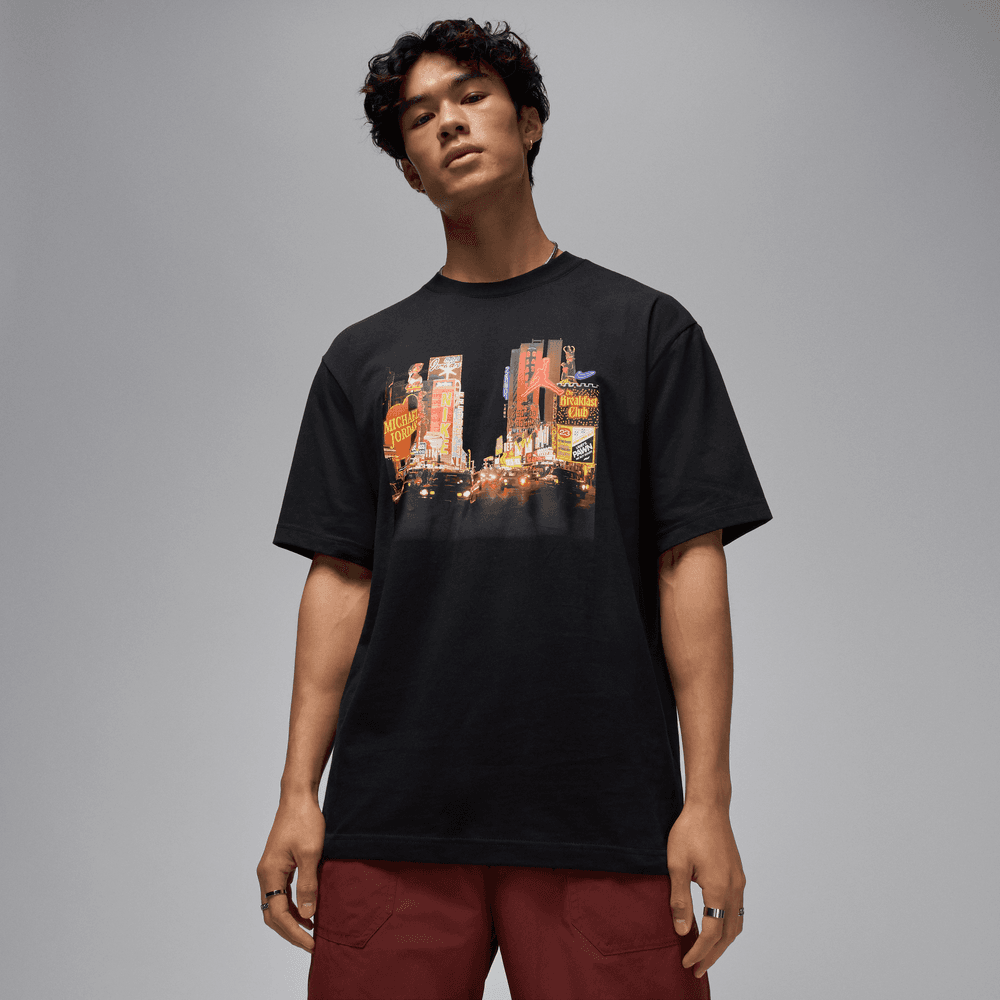 Air Jordan Tee 'Black|HQ9000-010|Top Fashion