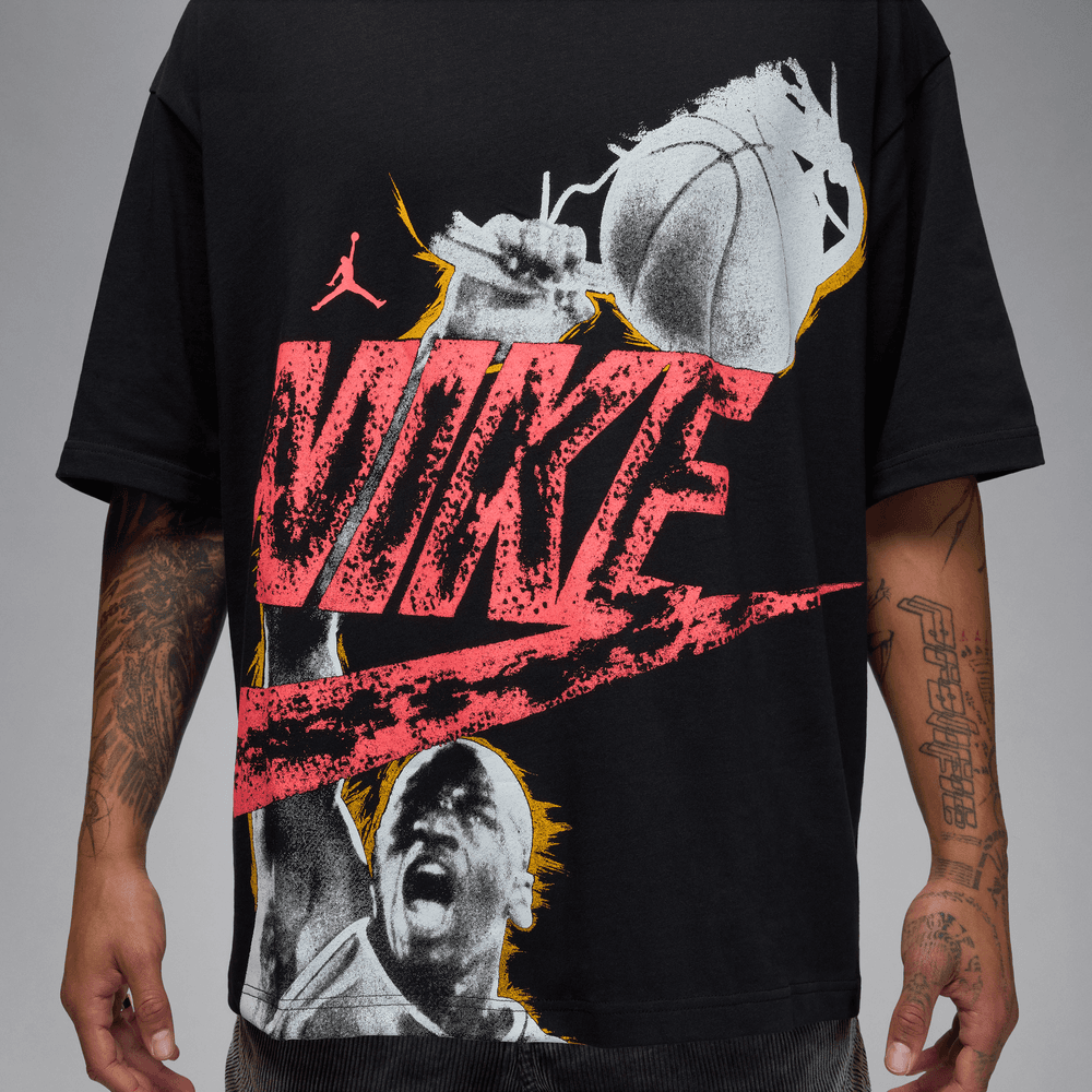 Air Jordan Reissue Oversized Tee 'Black/Infrared 23|HQ9093-010|TF