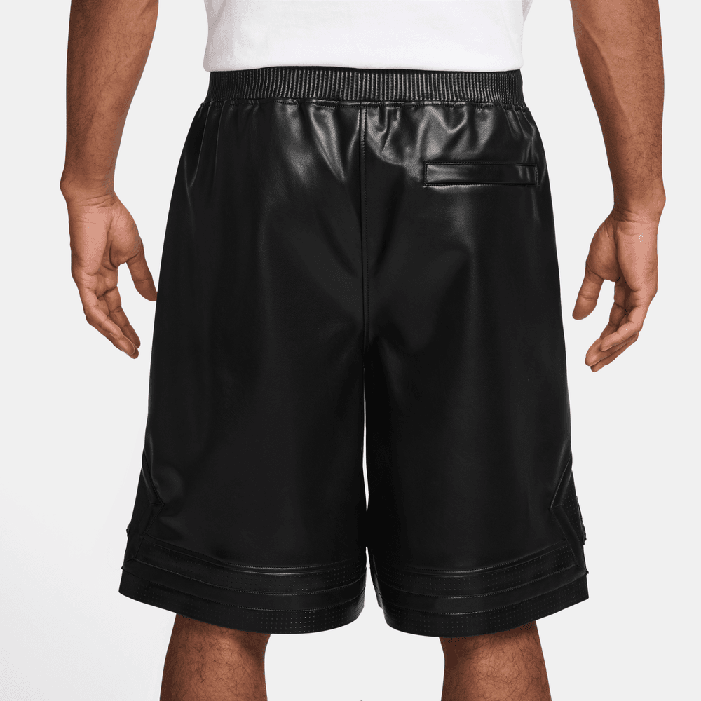 Air Jordan Vegan Leather Diamond Shorts 'Black|HV0077-010|Top Fashion