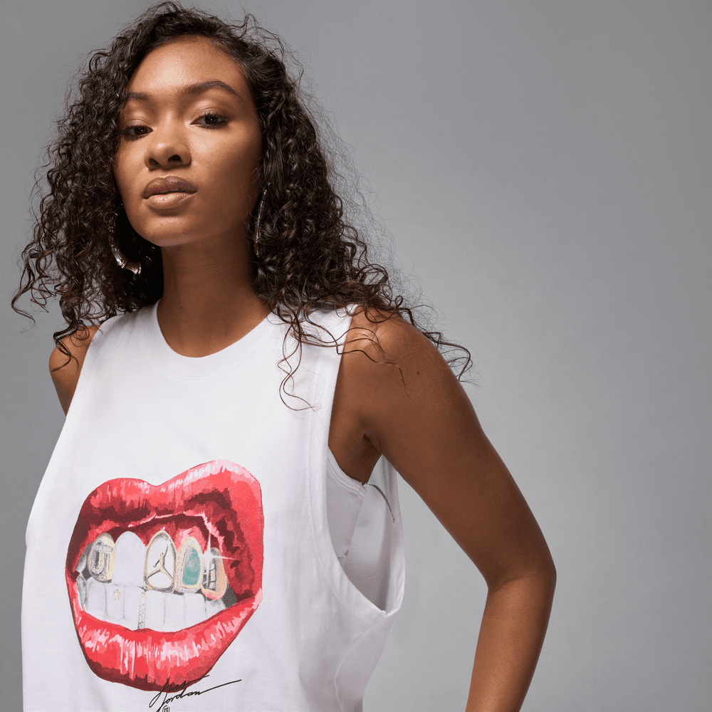 Wmns Air Jordan Flight Sleeveless Graphic Tee FA25