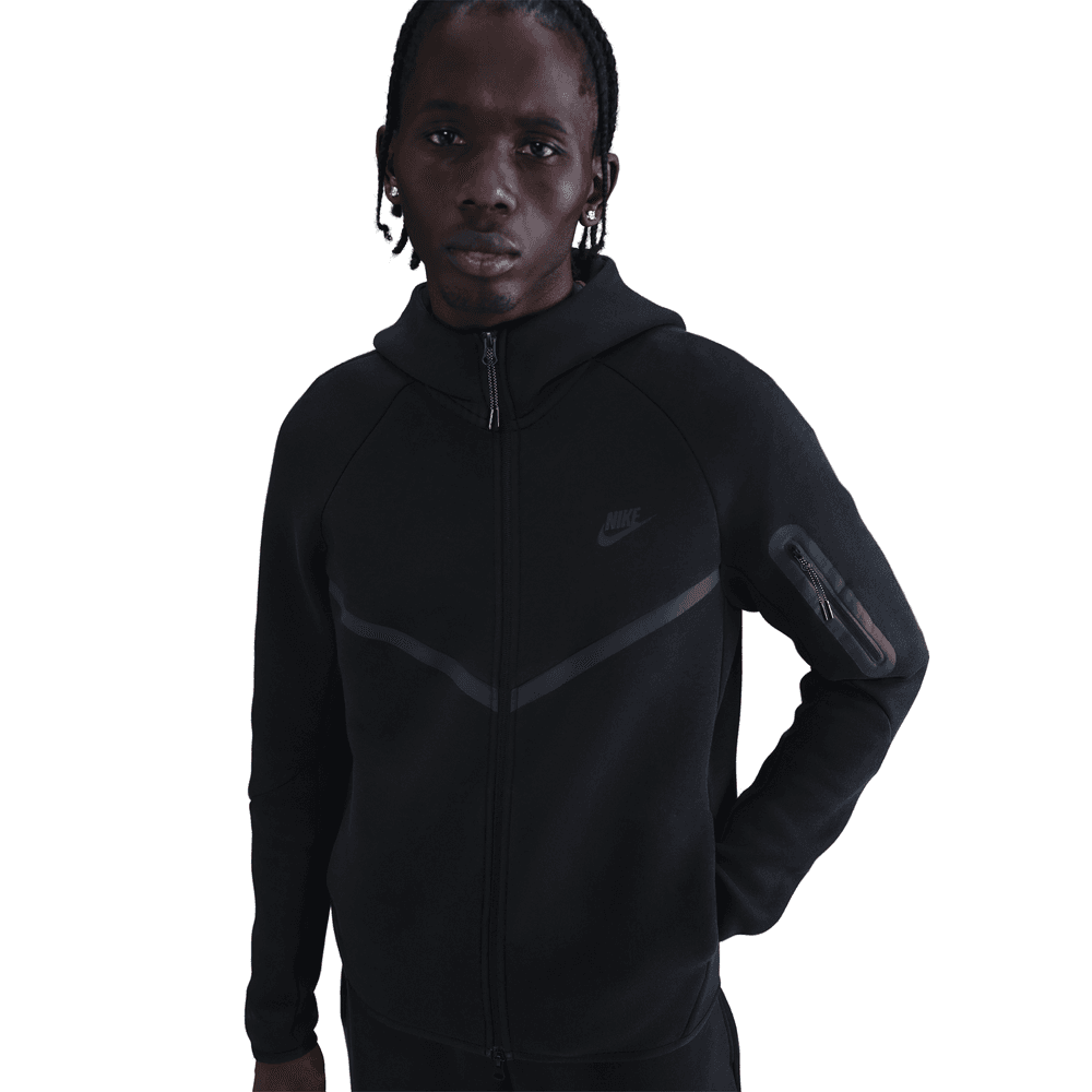 Nike Tech Fleece Windrunner Full-Zip Jacket 'Black/Black' – Top