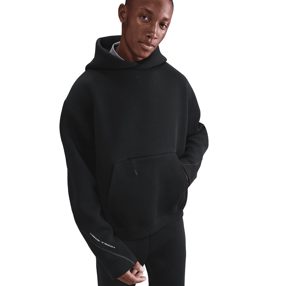 Nike Tech Fleece Oversized Hoodie 'Black/Black|HV6535-010|Top Fashion