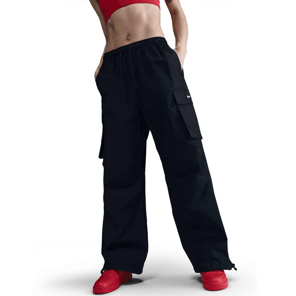 Wmns Nike Sportswear OS Cargo Pant 'Black/White|IB1058-010|Top Fashion