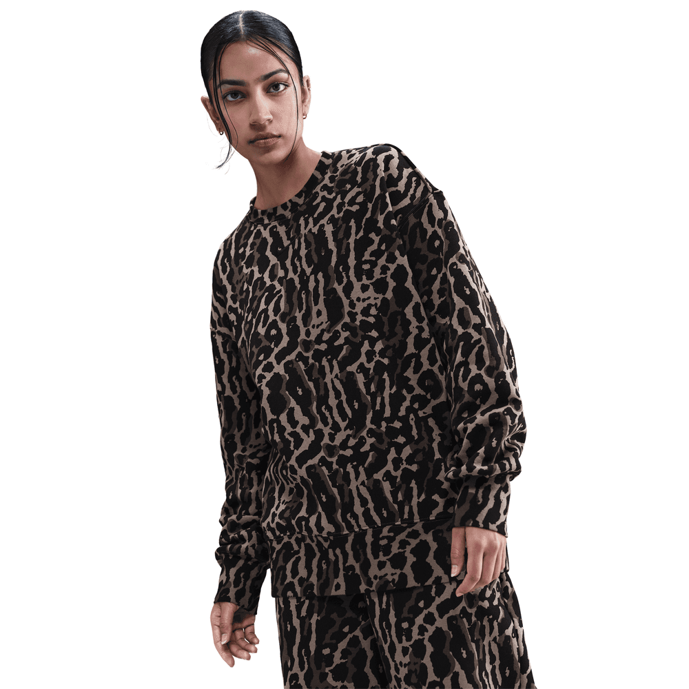 Wmns Nike SPW PHX FLC OS Crew-Neck SWST 'BLK/ISTN BLK|IB2371-010