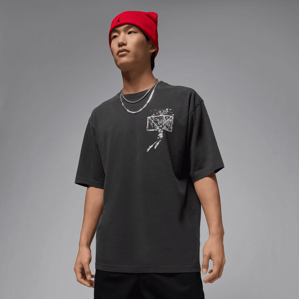 Air Jordan Brooklyn Oversized Graphic Tee 'Off Noir/Sail