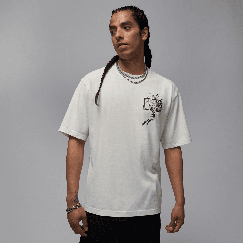 Air Jordan Brooklyn OS Graphic Tee FA25 'Sail/Off Noir|IB3297-133