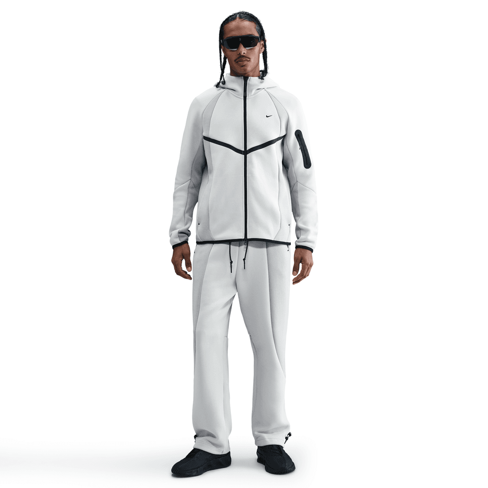 Nike Tech FLC CLR BLC OPN Hem PNT 'LGT SIL/LGT SMK GRY-BLK|IF1323