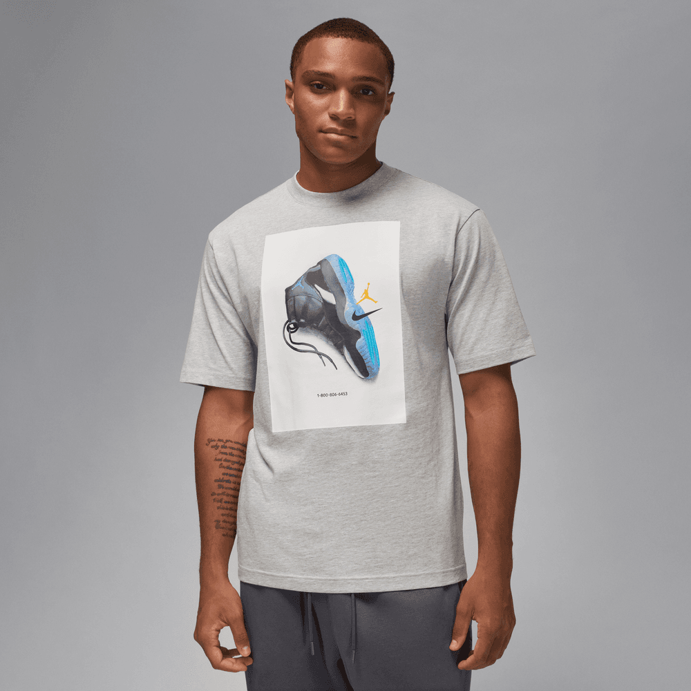 Air Jordan グレー Tシャツ Air Jordan Brooklyn Tee 'Grey Heather|IM6503-050|Top Fashion