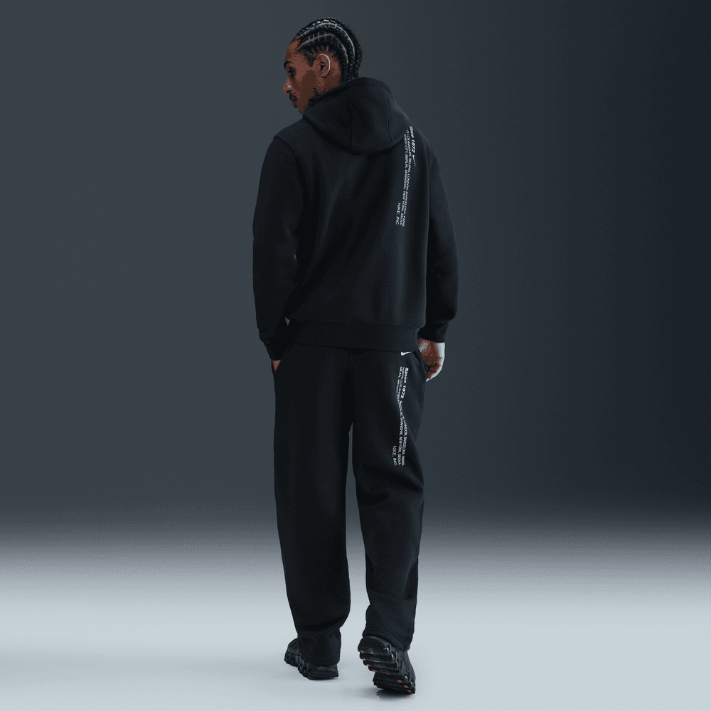 nike black metallic hoodie