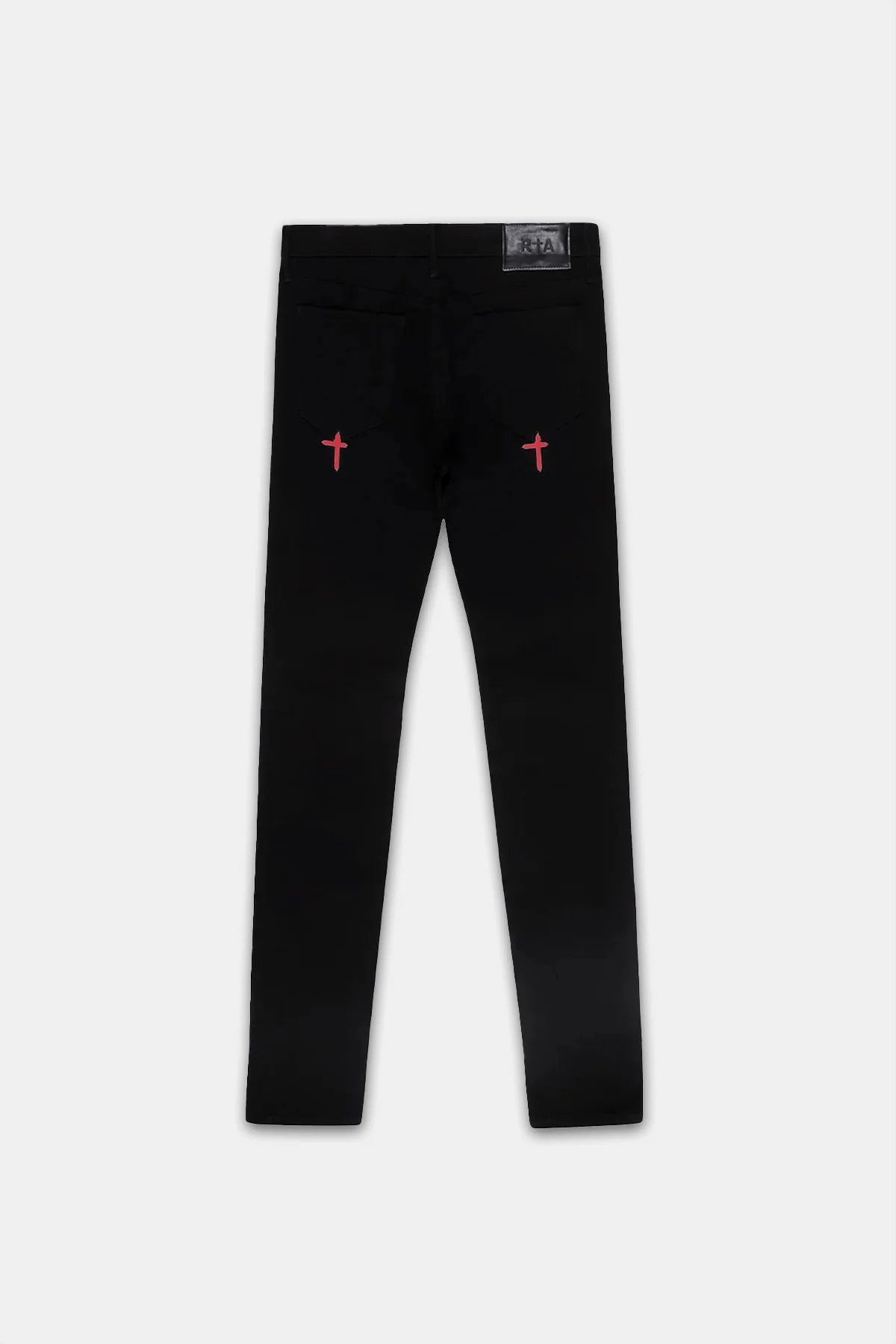 RTA Bryant Denim Pant 'Black Red Rest In Peace|MH24D623-B1205BRRIP