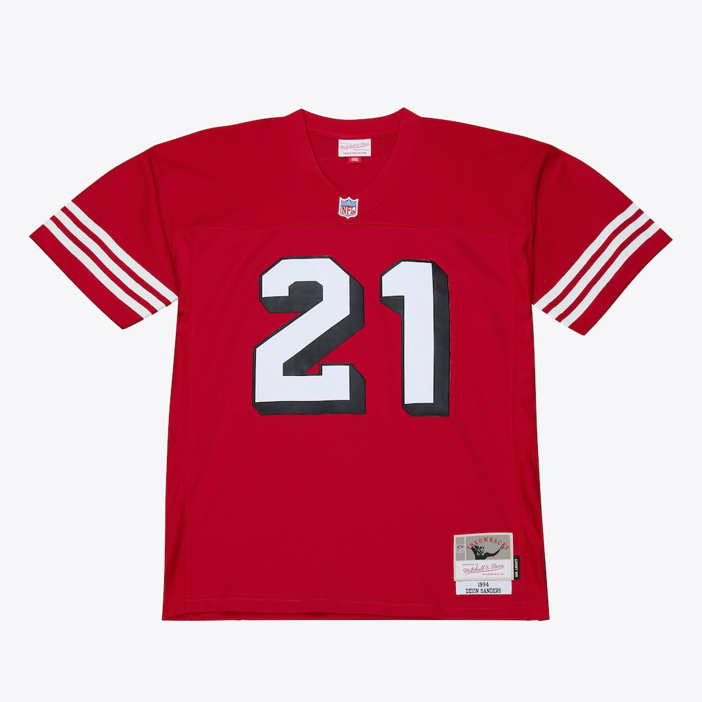 M&N NFL San Francisco 49ers 1994 Deion Sanders Dark Jersey