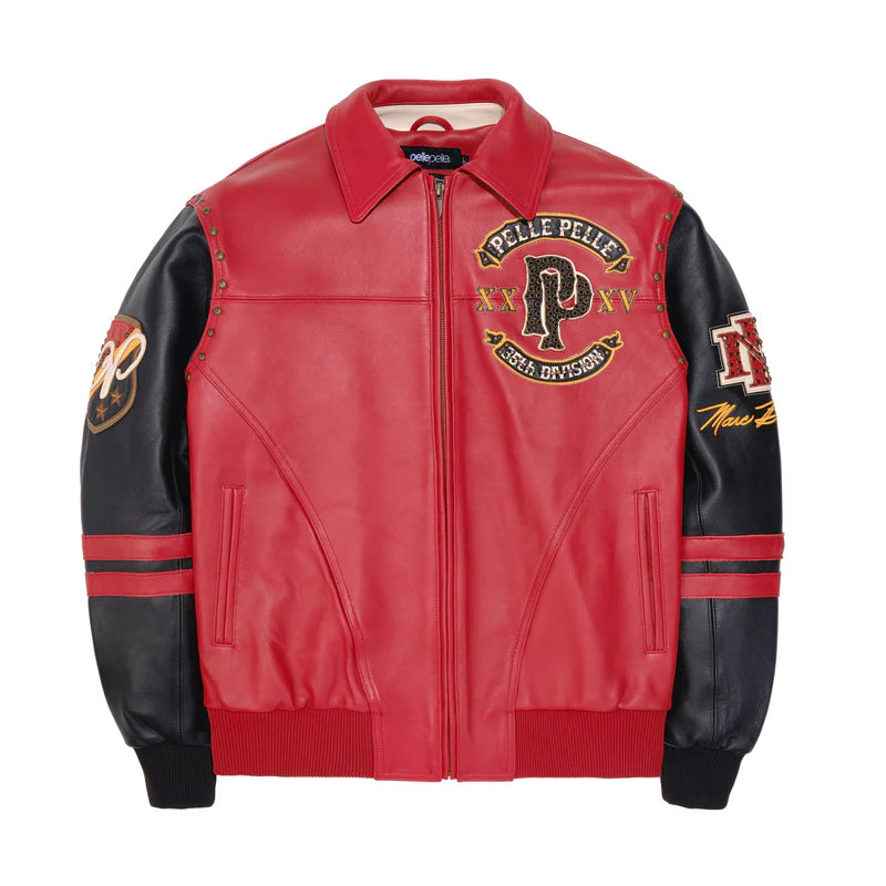 Pelle Pelle Panther Jacket 'Black/Red|324-37505-CBM|Top Fashion