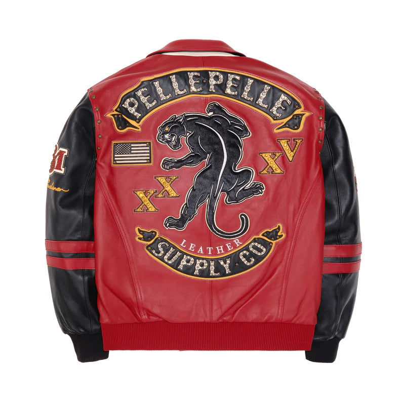 Pelle Pelle Panther Jacket 'Black/Red|324-37505-CBM|Top Fashion Pelle Pelle Panther Jacket 'Black/Red|324-37505-CBM|Top Fashion