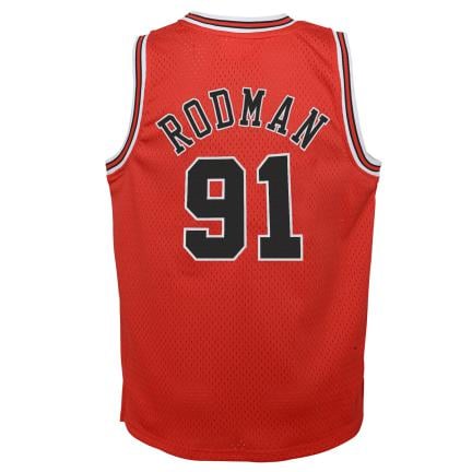 Kids M&N CHI Bulls SGMN Jersey Dennis Rodman 'Red