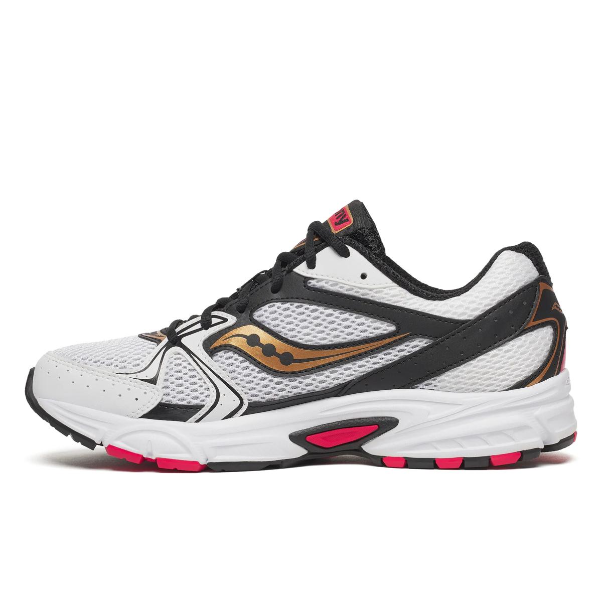 Saucony Men’s White Athletic Racing Shoes with Black Accents Saucony Ride Millennium Suede Mens Running Shoes White Black  main image 3