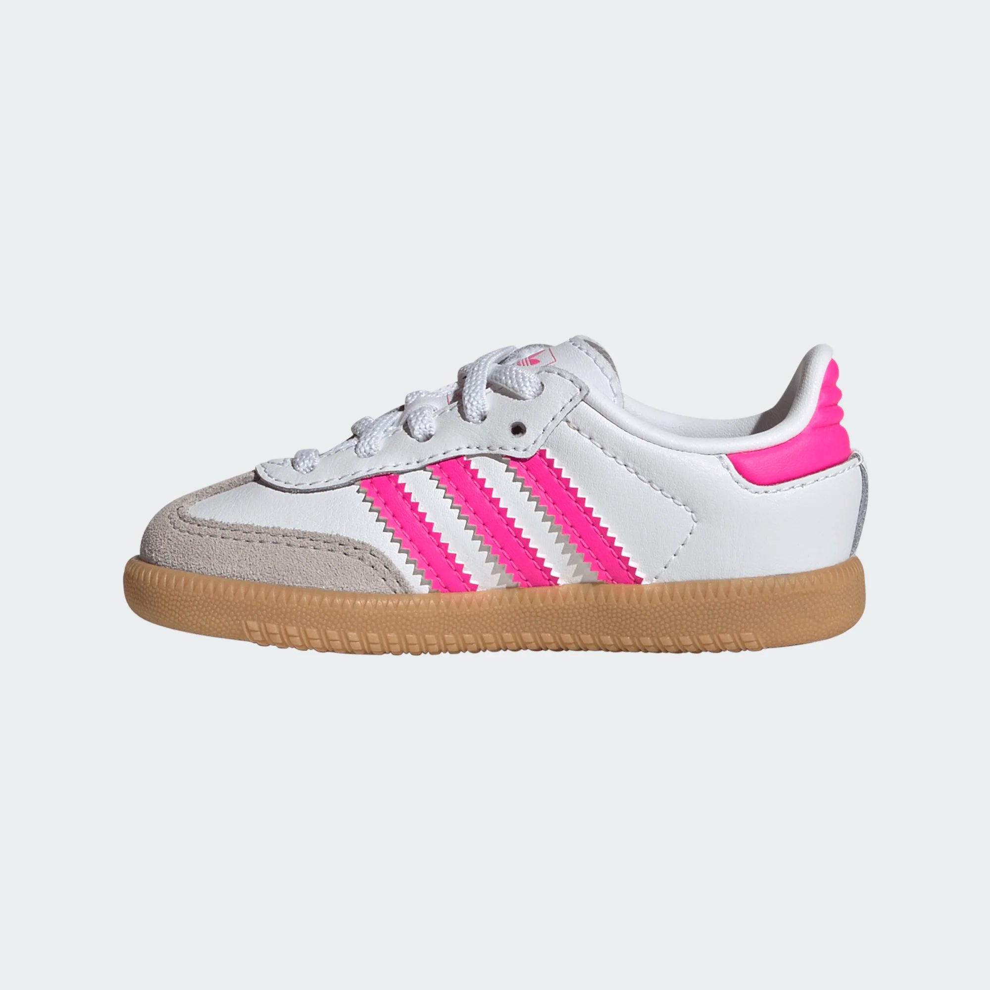 adidas Originals Samba OG White/Lucid Pink/Gum Toddler Girls' Shoes, Size: 7
