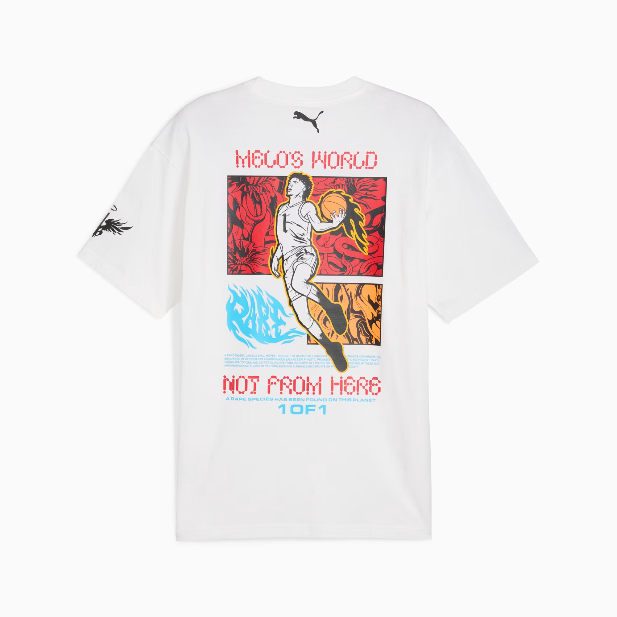 Puma MELO Phoenix Tee II 'Puma White|630688-01|Top Fashion
